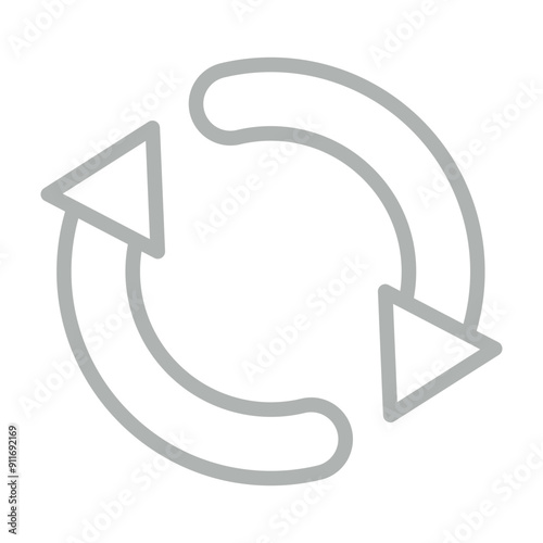 Repurpose Vector Line Grey Icon Design