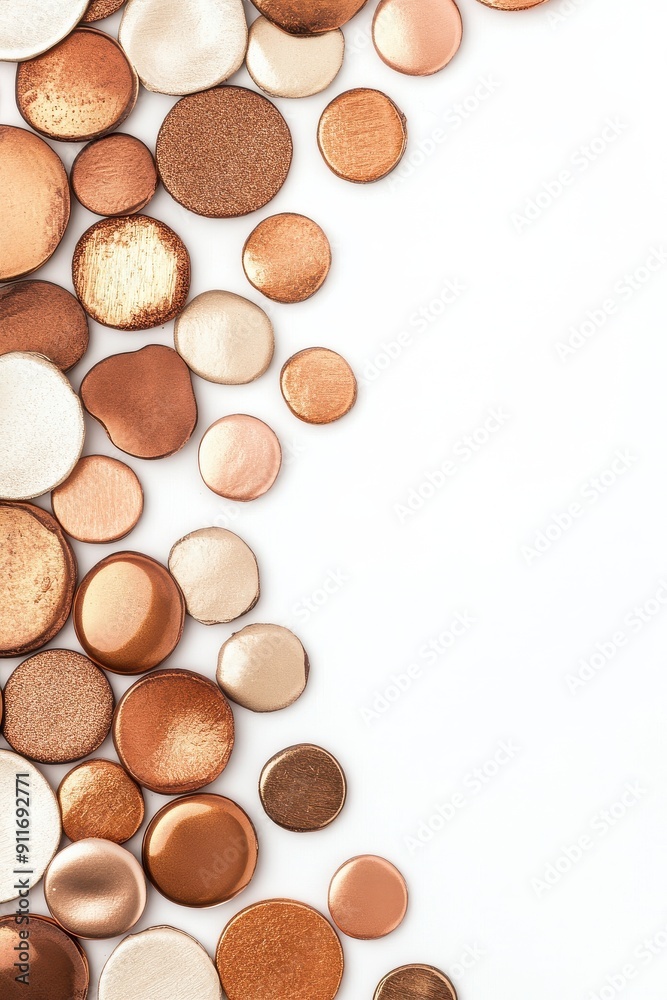 Gold & Copper Circles Pattern. Gold & Copper Circles Pattern.