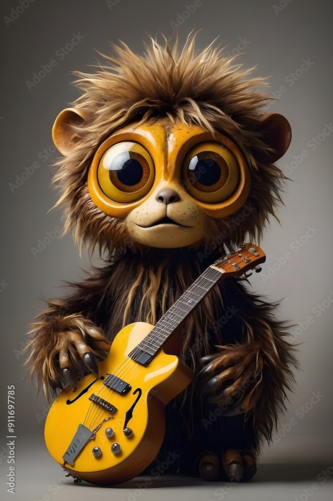 Obraz premium funny cartoon lion