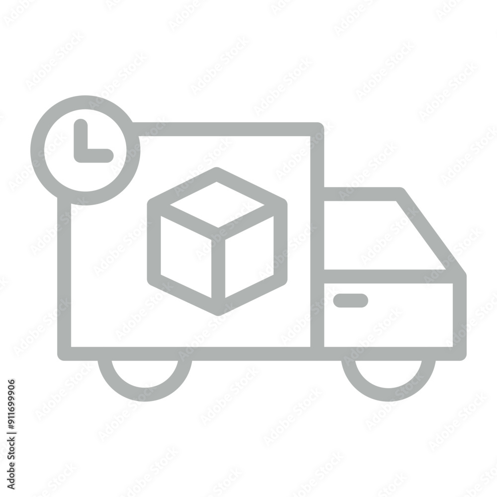 Delivery Vector Line Grey Icon Design Delivery Vector Line Grey Icon Design
