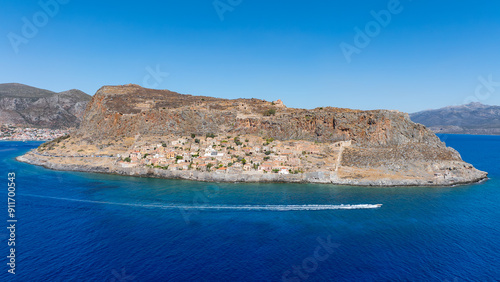 Aerial view of Monemvasia, Greece