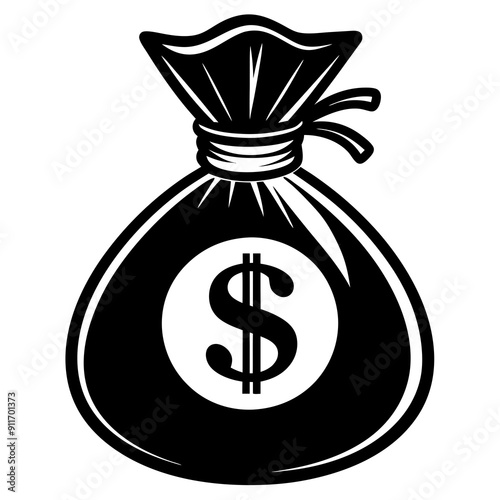 Money Sac Icon - Financial Symbol Graphic