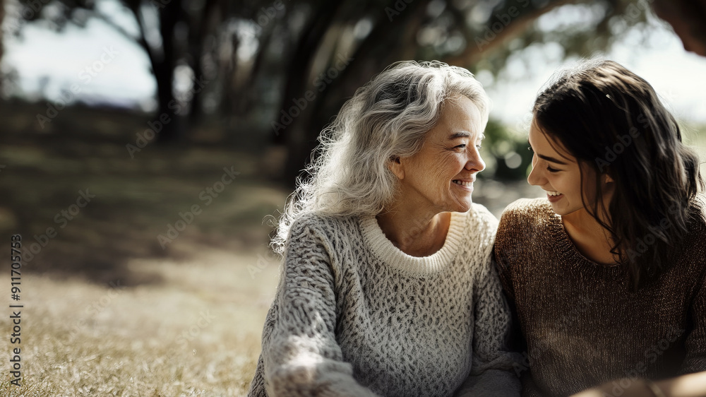 Fototapeta premium Loving Bond Between Mother and Daughter