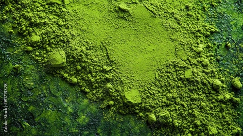 Wallpaper Mural Matcha Texture. Green Tea Powder Background with Top View in Traditional Japanese Style Torontodigital.ca
