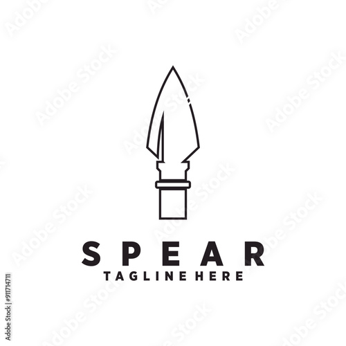 Vector spear logo vector icon template design