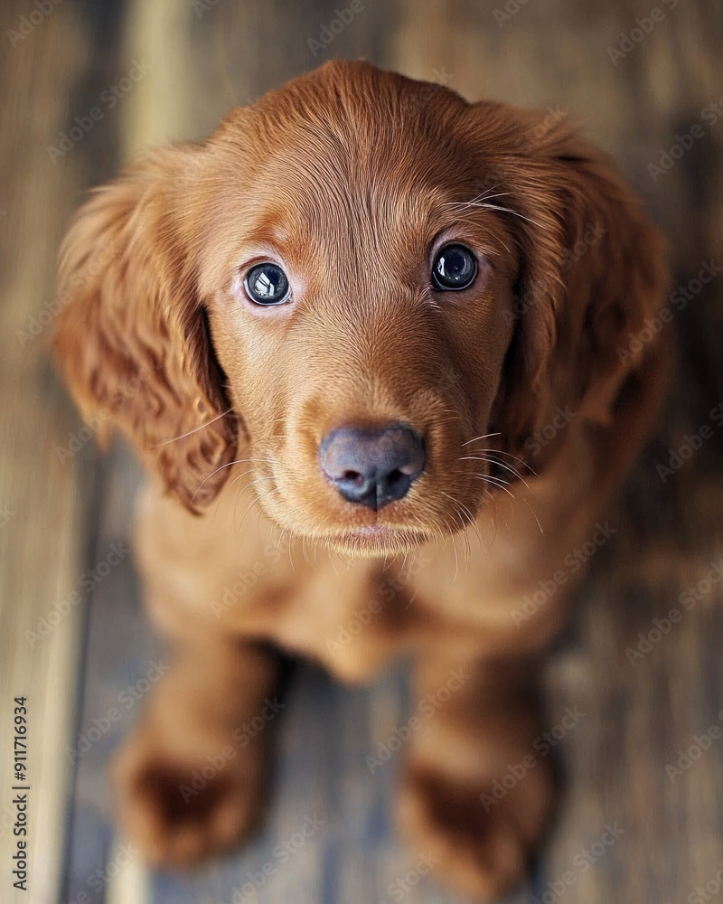 Irish Setter Puppy. Cute Young Pet Dog in Red with Setter Breed Irish Setter Puppy. Cute Young Pet Dog in Red with Setter Breed