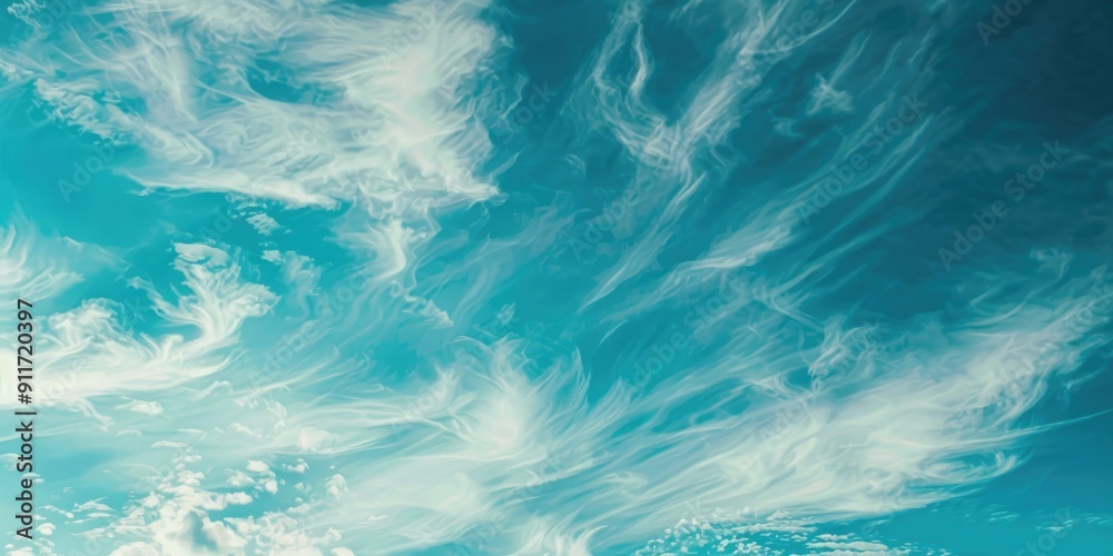 Beautiful White Clouds in Blue Sky Beautiful White Clouds in Blue Sky
