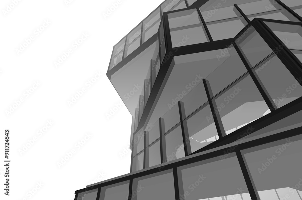 Obraz premium office building in the city