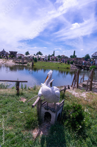 large pelican in the zoo photo