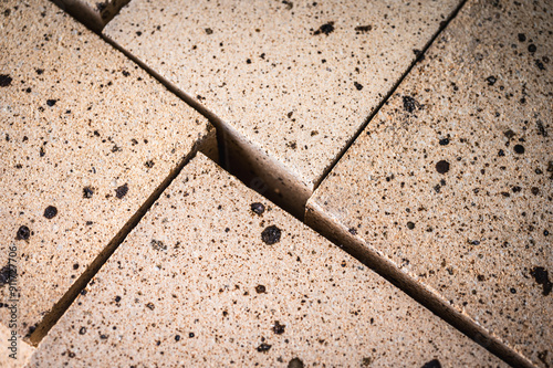 Fotografie fireclay brick, stacked, background, bricks for masonry fireplaces, gray backgro