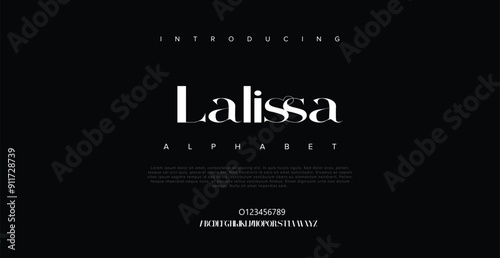 Lalissa Tech Minimal Sleek Typeface