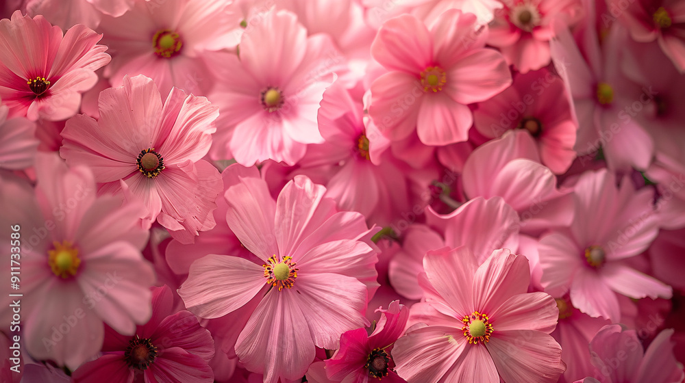 Pink flowers background Pink flowers background