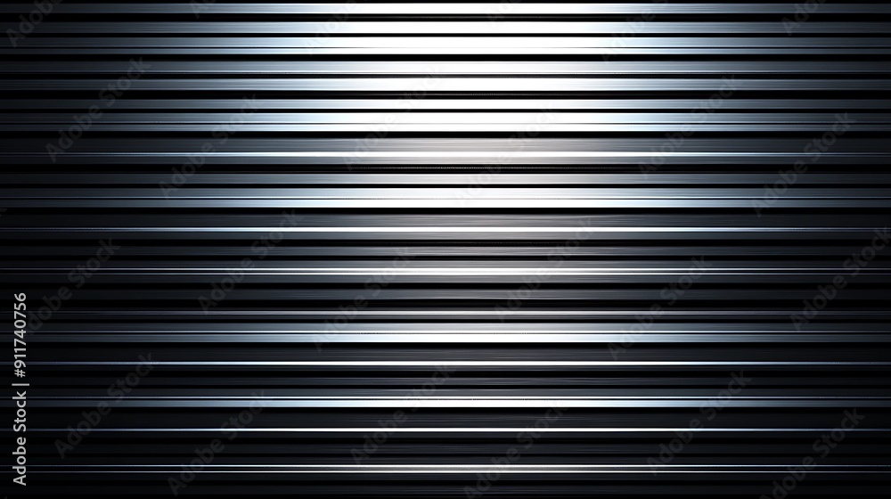 Seamless pattern of shiny metallic corrugated industrial roller shutter door with bright reflections Seamless pattern of shiny metallic corrugated industrial roller shutter door with bright reflections