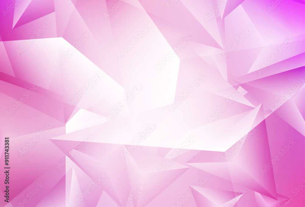 Obraz premium Light Pink vector pattern with polygonal style.