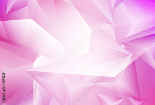 Light Pink vector pattern with polygonal style.