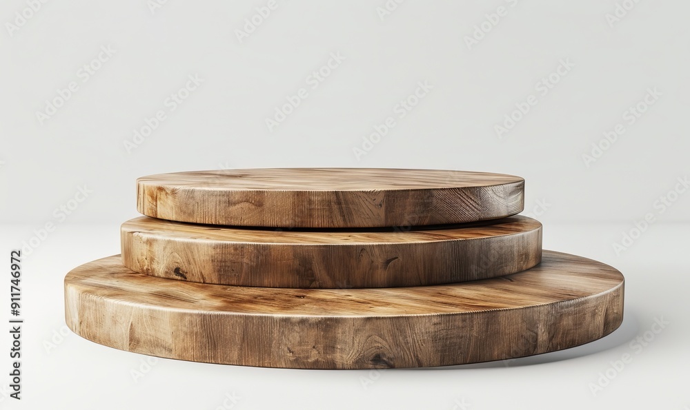 3d podium old wooden for cosmetic, perfume and product display on white background 3d podium old wooden for cosmetic, perfume and product display on white background