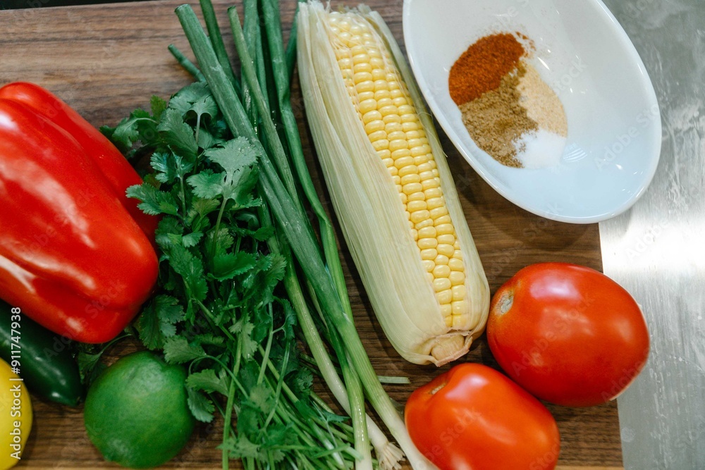 vegetables on a wooden board vegetables on a wooden board