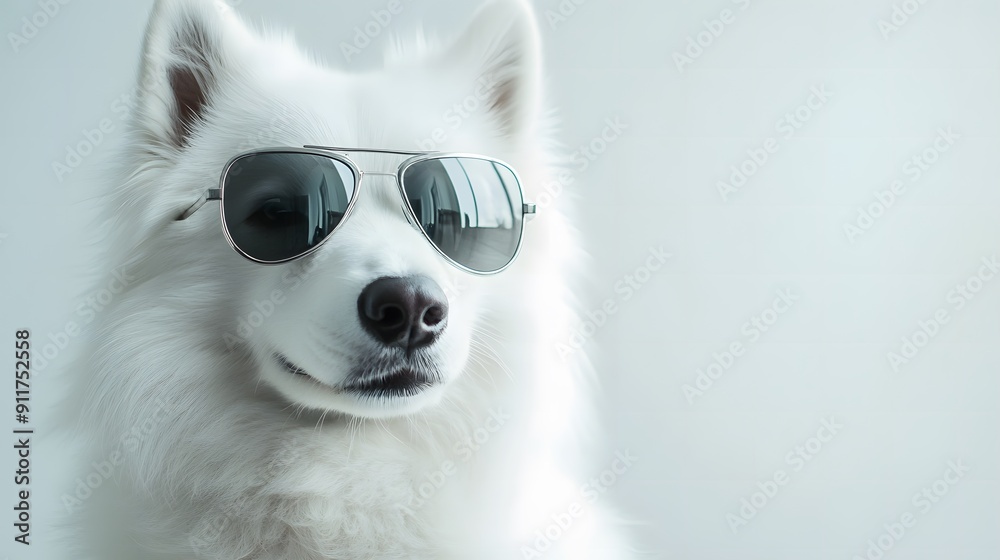 Fototapeta premium サングラスをかけた犬