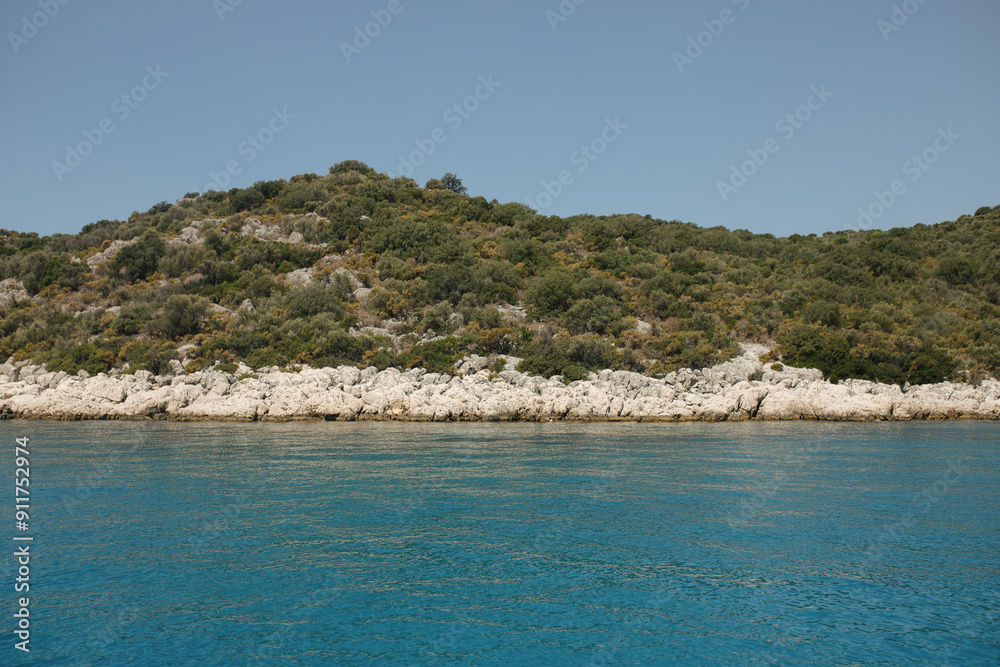 Island in the Mediterranean Sea in Turkey Island in the Mediterranean Sea in Turkey