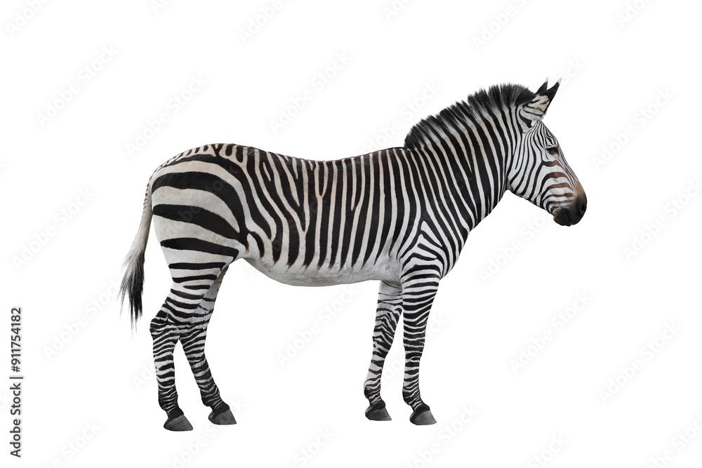 Zebra animal isolated on white background Zebra animal isolated on white background