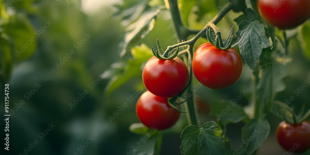 Fresh tomatoes picked from the bush, garden fresh ripe red tomatoes freshly Fresh tomatoes picked from the bush, garden fresh ripe red tomatoes freshly