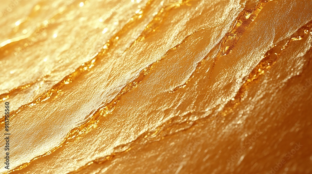 Obraz premium Gold metal textured plate background. Luxury shiny gold texture. Shiny yellow leaf gold foil texture background