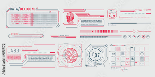 HUD interface design for decoding big data.
