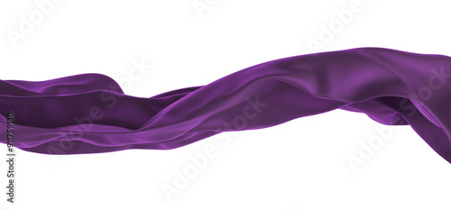 Abstract purple cloth swaying in the wind