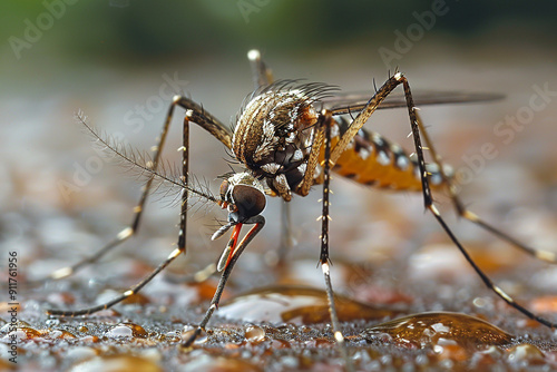 Close up of mosquito