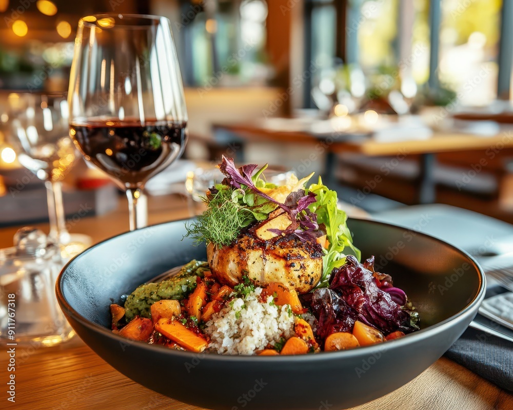Farm-to-table dinner, vibrant colors, fresh ingredients, cozy setting, inviting Farm-to-table dinner, vibrant colors, fresh ingredients, cozy setting, inviting