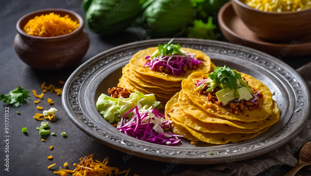 Garnachas, traditional food of Guatemala Garnachas, traditional food of Guatemala