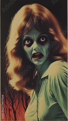 70's horror movie poster, Generative AI