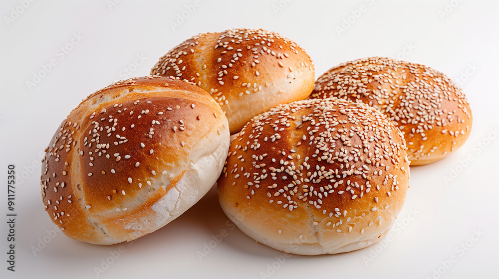 Buns on a white background. Baked goods. Bakery products. Buns on a white background. Baked goods. Bakery products.
