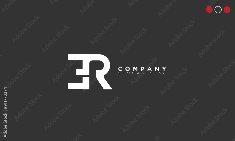 ER Alphabet letters Initials Monogram logo RE, E and R ER Alphabet letters Initials Monogram logo RE, E and R