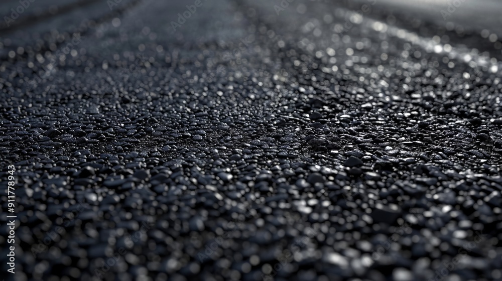 Smooth but uneven road with gravel-like dark texture Smooth but uneven road with gravel-like dark texture