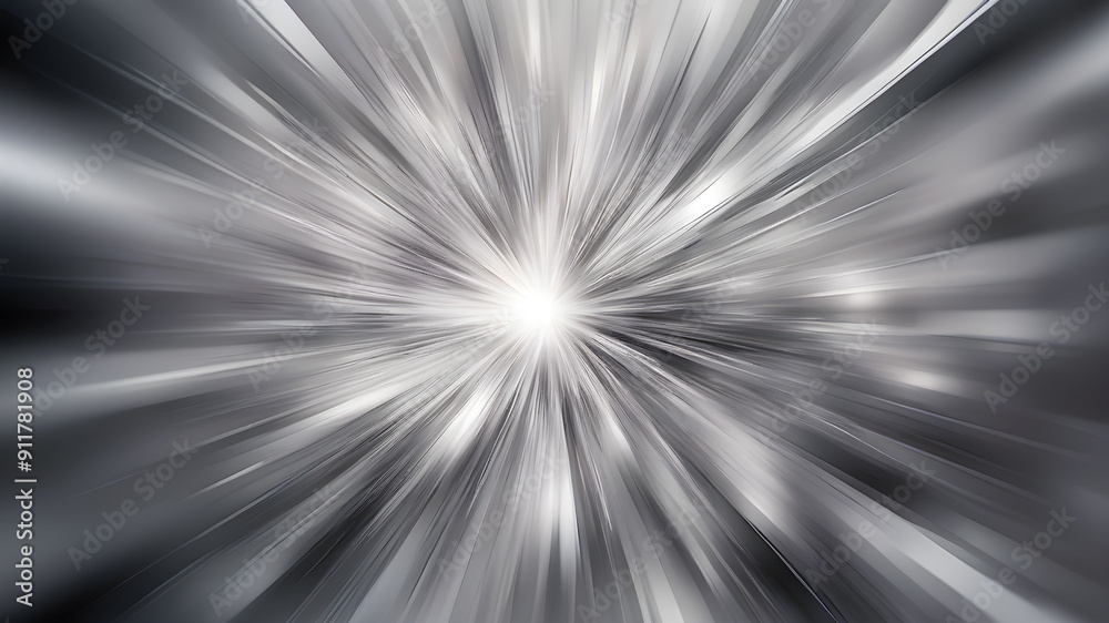 Blurred silver zoom perspective background. Abstract soft explosion effect. Generative AI Blurred silver zoom perspective background. Abstract soft explosion effect. Generative AI