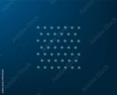 Vector dark color icon with shadow on blue background