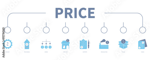 price banner web icon vector illustration concept