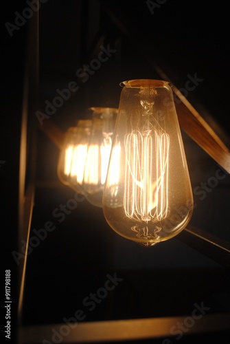 glowing bulbs