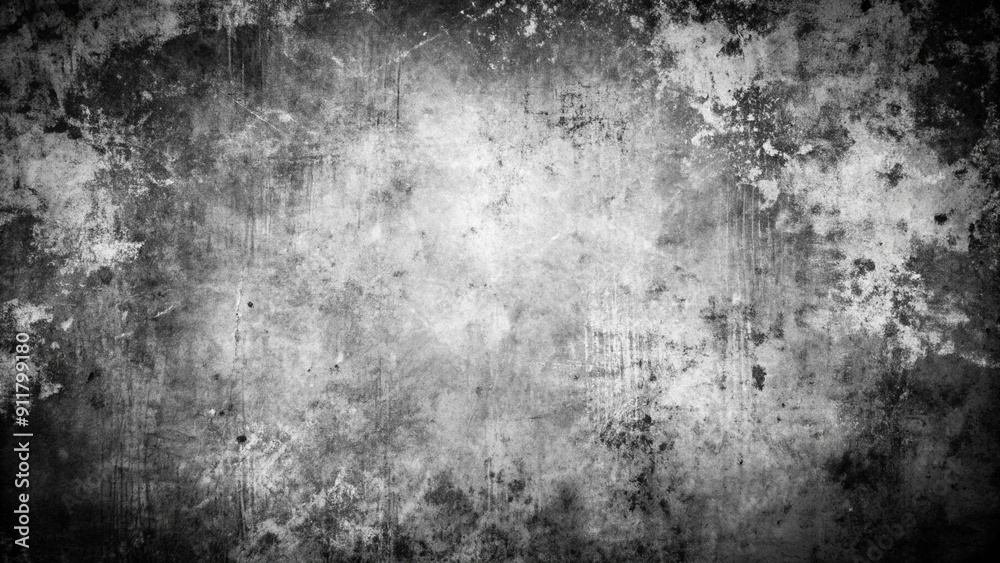 Fototapeta premium Distress Overlay Texture black and white