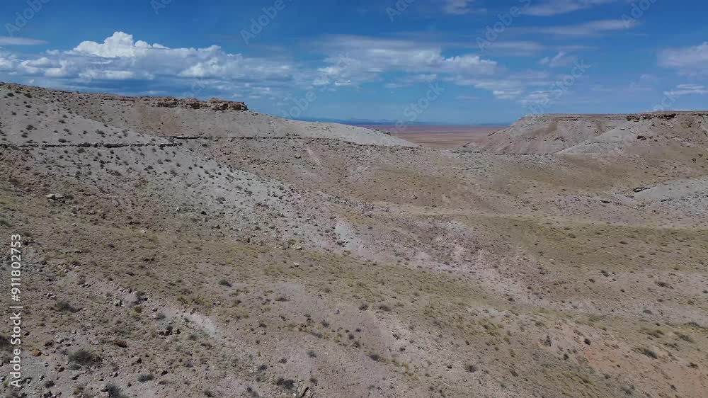 Badlands and Painted Desert near Luepp, Arizona, USA, America. Badlands and Painted Desert near Luepp, Arizona, USA, America.