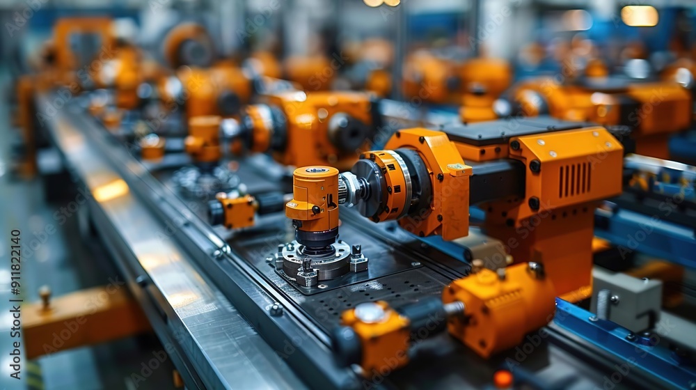 Industrial Automation Machine - Robotic Arm Assembly Line Production Industrial Automation Machine - Robotic Arm Assembly Line Production
