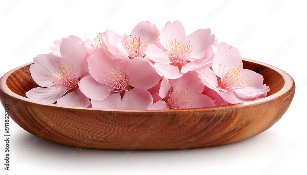 sakura flowers of pink color isolated on white background sakura flowers of pink color isolated on white background