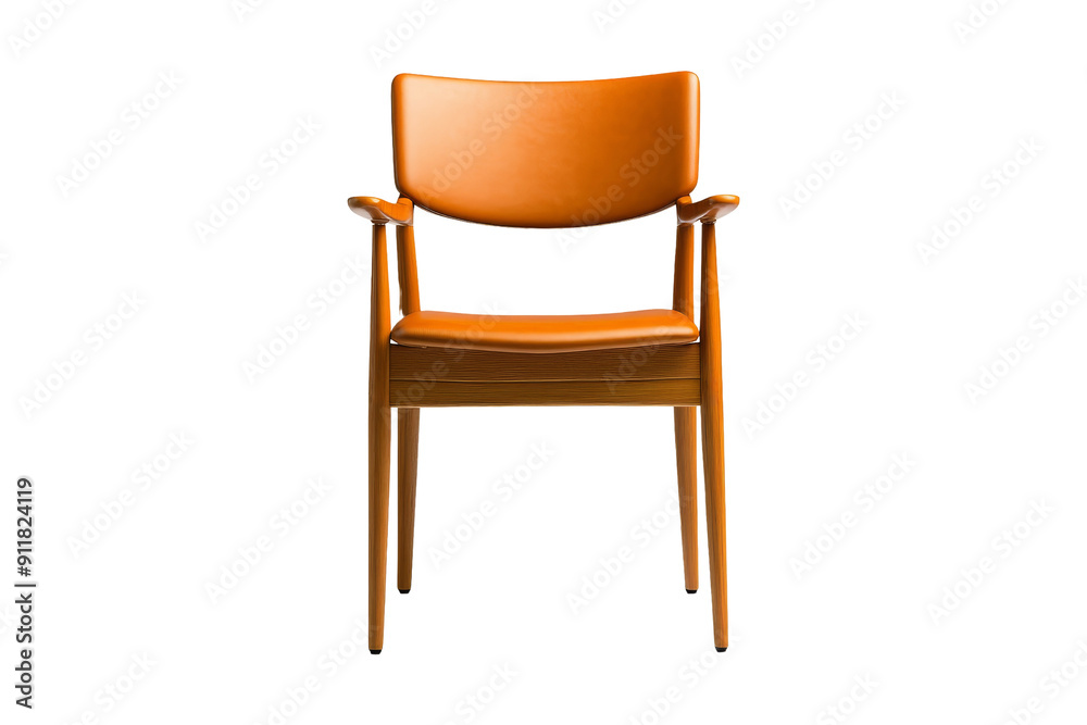 Modern Orange Leather Chair Modern Orange Leather Chair