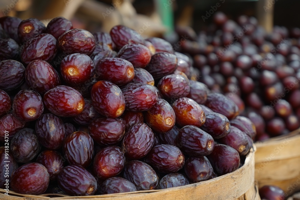 Obraz premium Sukkari Dates fruit background