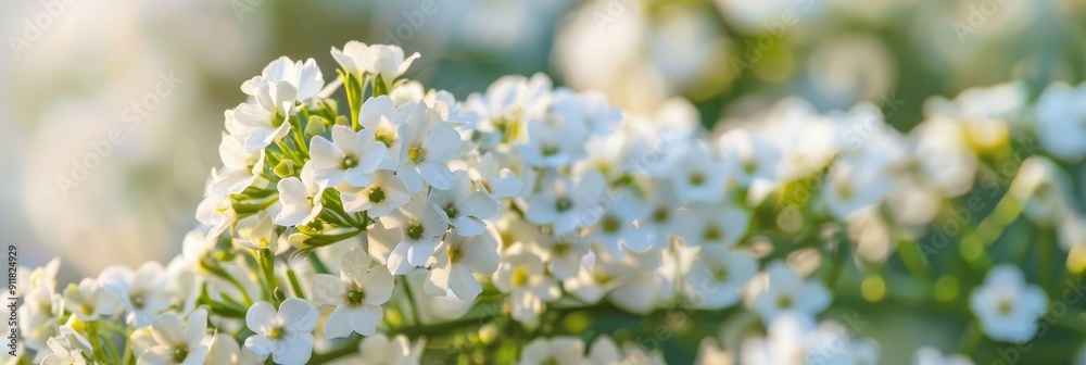 Blooming white sweet alyssum Blooming white sweet alyssum