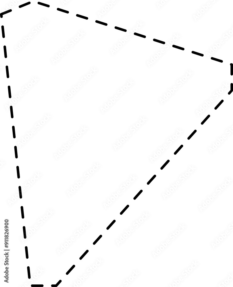 Triangle dash line. Element design Triangle dash line. Element design