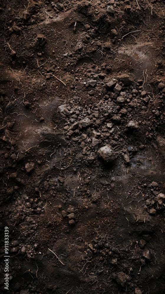 Vibrant Soil Ecosystem. Organic, living, and teeming with life, soil texture Vibrant Soil Ecosystem. Organic, living, and teeming with life, soil texture