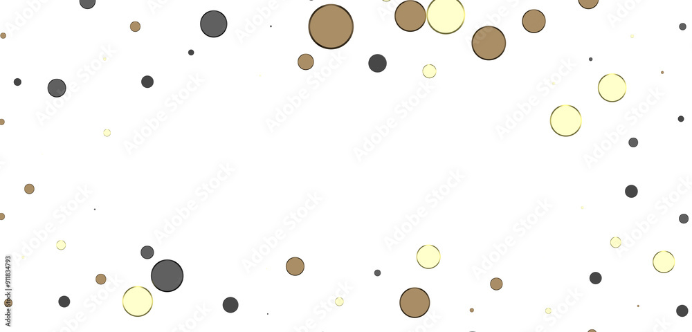 gold Shower: Dynamic 3D Illustration of Dancing gold Confetti gold Shower: Dynamic 3D Illustration of Dancing gold Confetti