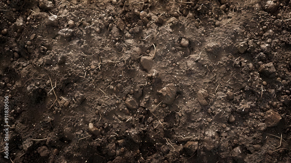 Fertile Ground. Silt-rich soil texture concept